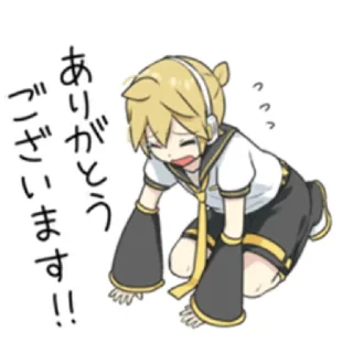 ⭐️ emoji Kagamine len 2 @riestikey Telegram sticker 13 of 25