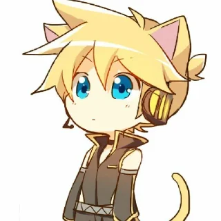 🎤 emoji Kagamine len 2 @riestikey Telegram sticker 24 of 25