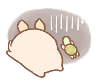 😓 emoji Bread Tree's Piggy | @cutestickers4you Telegram sticker 14 of 40
