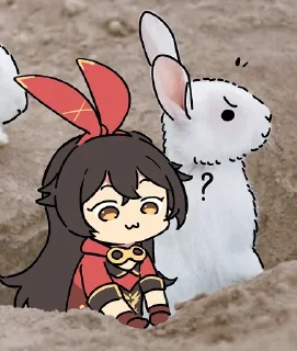 🐰 emoji art by: @yun_ooyun Telegram sticker 21 of 120