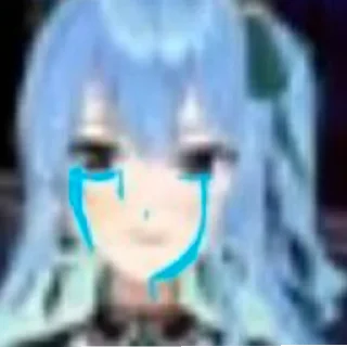 😢 emoji Low Quality Vtubers Telegram sticker 21 of 22