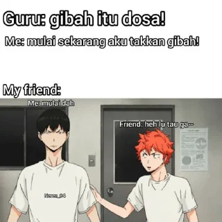 Sticker from Haikyuu Meme🗿