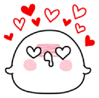 😍 emoji Milkball | @cutestickers4you Telegram sticker 6 of 32