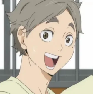 🤡 emoji Haikyuu Meme (2) by @anime_stickersidn Telegram sticker 14 of 100