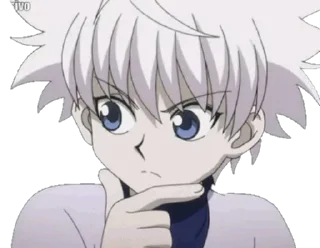 🤔 emoji killua Telegram sticker 11 of 31