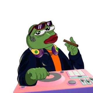 😏 emoji PEPE THE COIN Telegram sticker 18 of 20