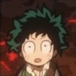 🥦 emoji Midoriya Izuku /@anime_sticker_pack Telegram sticker 12 of 80