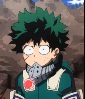 🥦 emoji Midoriya Izuku /@anime_sticker_pack Telegram sticker 19 of 80