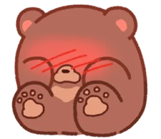 ☺️ emoji choco bear @stickieri Telegram sticker 5 of 20