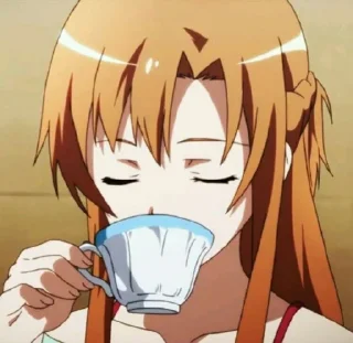 🧡 emoji Asuna yuuki Telegram sticker 10 of 20