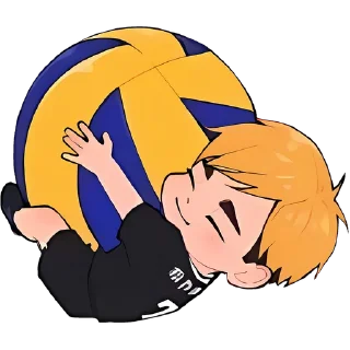 Sticker from Haikyuu Chibi. 🏐 // @Anime_Sticker_noob