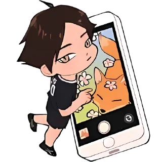 🏐 emoji Haikyuu Chibi. 🏐 // @Anime_Sticker_noob Telegram sticker 6 of 112