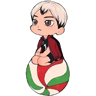 Sticker from Haikyuu Chibi. 🏐 // @Anime_Sticker_noob