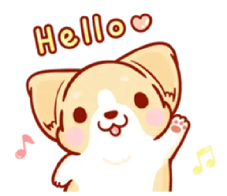 Sticker from corgi in-love | @cutestickers4you