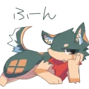 👎 emoji Hello! I'm Izuna. 2 Telegram sticker 22 of 24