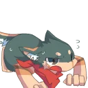 😥 emoji Hello! I'm Izuna. Telegram sticker 22 of 40