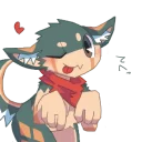 😋 emoji Hello! I'm Izuna. 2 Telegram sticker 18 of 24