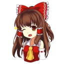 😜 emoji Hakurei Reimu Telegram sticker 6 of 38