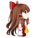 😶 emoji Hakurei Reimu Telegram sticker 9 of 38