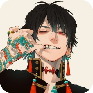 😁 emoji Anime wall 🌹(Dev) Telegram sticker 8 of 40
