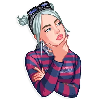 🧐 emoji ×͜× 亗 łƧђλƝƬ 亗●──────● ツ◁ㅤ❚❚ㅤ▷✓ Telegram sticker 23 of 120