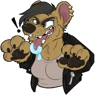 😝 emoji Sheila Hyena Telegram sticker 6 of 12