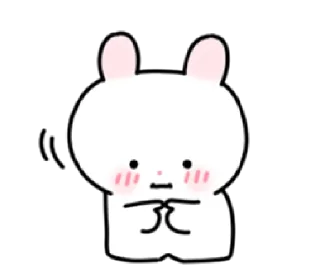 🥺 emoji Soft Bunny  | @cutestickers4you Telegram sticker 6 of 24