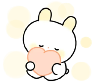 😌 emoji Soft Bunny  | @cutestickers4you Telegram sticker 22 of 24