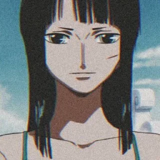 😌 emoji nico robin`letta Telegram sticker 16 of 39