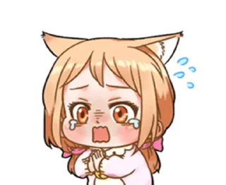 😰 emoji cat-like lover | @cutestickers4you Telegram sticker 14 of 29