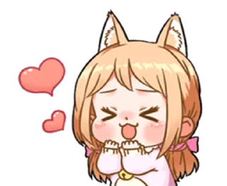 🥰 emoji cat-like lover | @cutestickers4you Telegram sticker 11 of 29