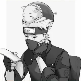 ✖️ emoji Hatake Kakashi Telegram sticker 5 of 25