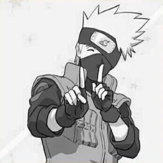 ✖️ emoji Hatake Kakashi Telegram sticker 6 of 25