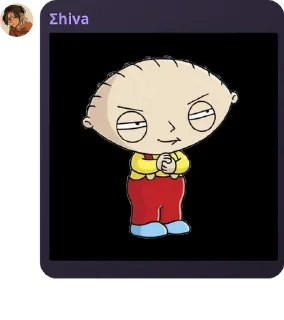 Sticker from Stewie