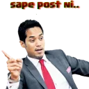 👆 emoji 1 Malaysia Telegram sticker 10 of 46