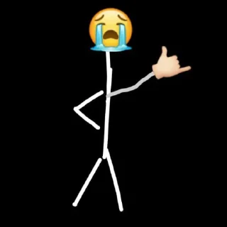 Sticker from stikmen nangis punya vaken