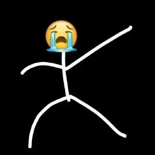 🦵 emoji stikmen nangis punya vaken Telegram sticker 17 of 34