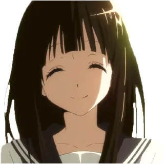 😊 emoji Eru chitanda @animestickerchannel Telegram sticker 23 of 50