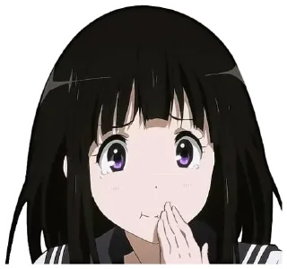 😂 emoji Eru chitanda @animestickerchannel Telegram sticker 24 of 50
