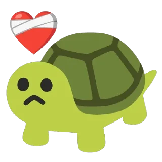 ❤️‍🩹 emoji Turtles 2 @u1f422 Telegram sticker 15 of 120