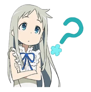 ❓ emoji Anohana @animestickerchannel Telegram sticker 8 of 74