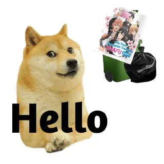 Sticker from Your Favourite Anime // @TrashVillage