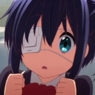 😔 emoji Rikka Takanashi Telegram sticker 12 of 17