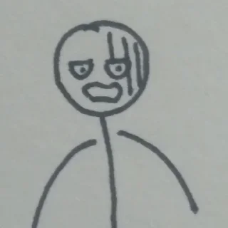 😨 emoji stikmen keip Telegram sticker 24 of 36