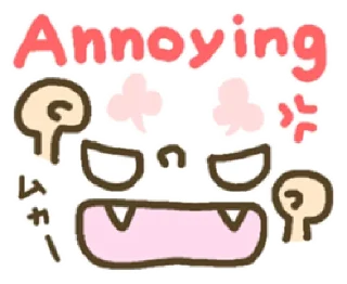 😠 emoji Cutesy Emoticons Telegram sticker 16 of 40