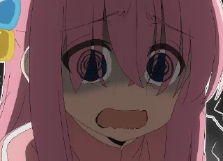 😨 emoji ぼっち・ざ・ろっく！(@sticker_freehk) Telegram sticker 22 of 50