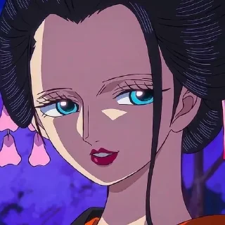 😏 emoji Nico Robin by : @nisaasticker Telegram sticker 2 of 75