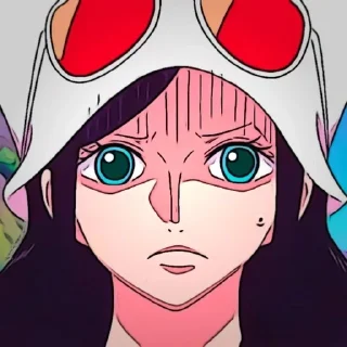 😨 emoji Nico Robin by : @nisaasticker Telegram sticker 18 of 75