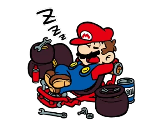 😴 emoji Mario Kart × @istackme Telegram sticker 24 of 42