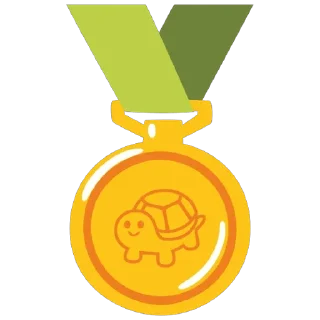 🏅 emoji Turtles 3 @u1f422 Telegram sticker 19 of 101
